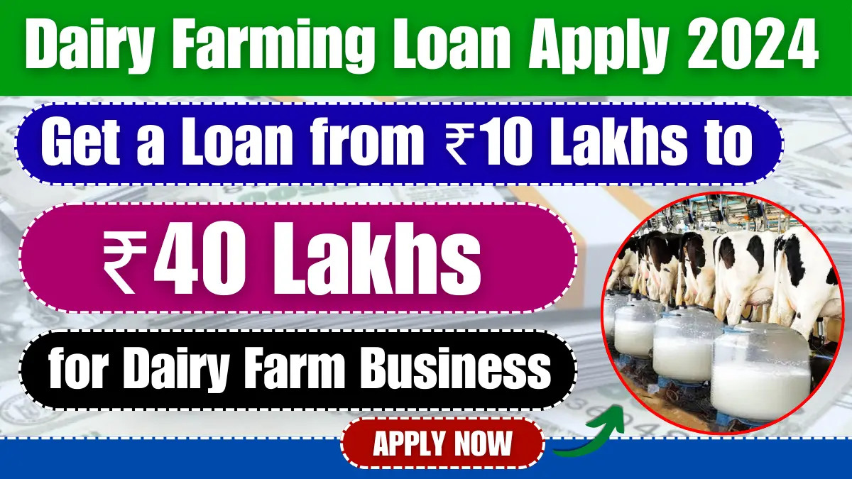 Dairy Farming Loan Apply 2024