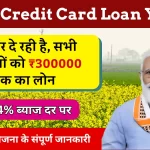 Kisan Credit Card Loan Yojana