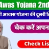 PM Awas Yojana 2nd List