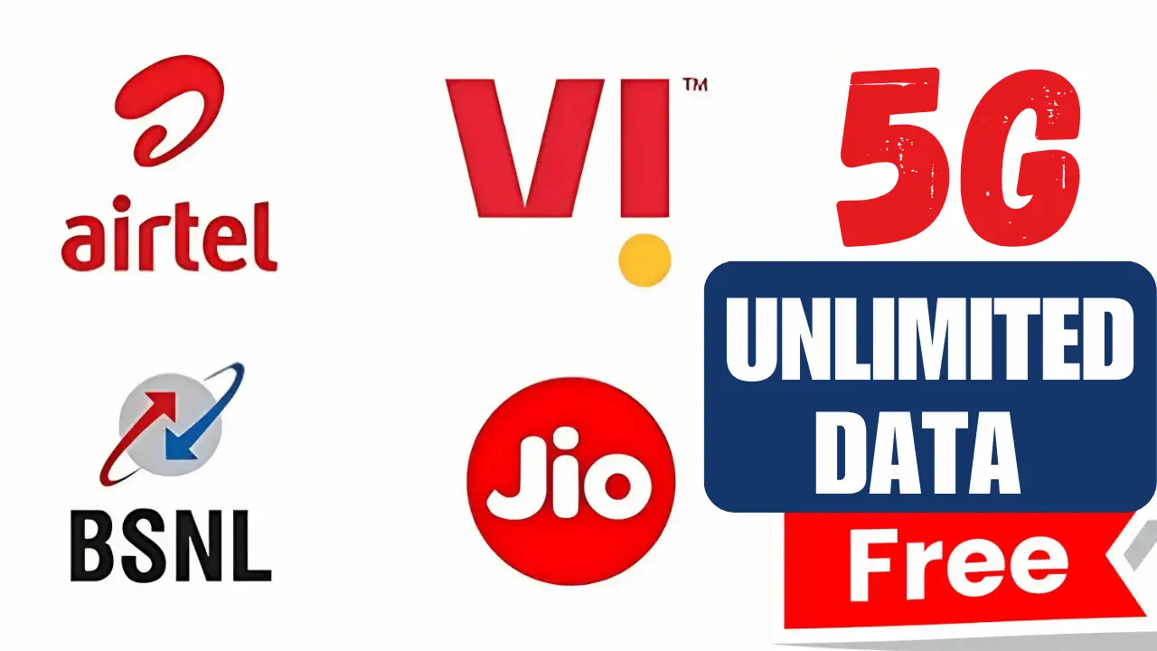 Jio, Airtel, Vi, Bsnl - Unlimited Data Free